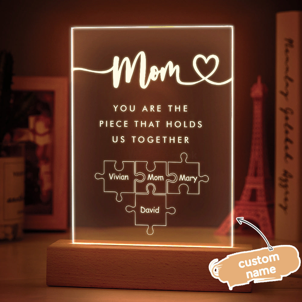 Personalized Acrylic Plaque Mother and Children Best Friends Gifts